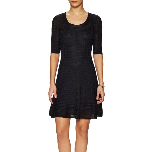 M Missoni Black Knit Dress